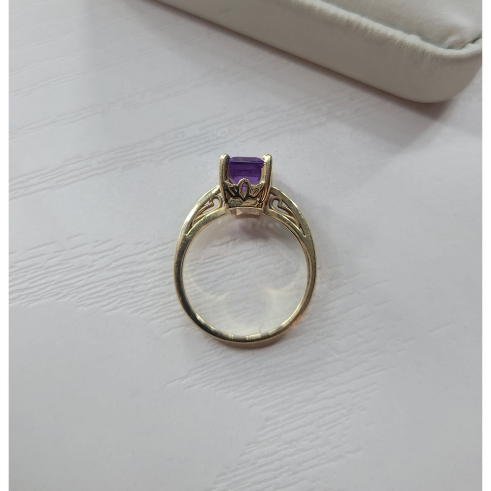 Scroll Setting Solitaire Ring - image 4